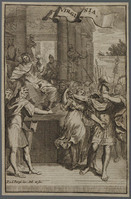 TvB G 0185
          <br/>
          Virginis, titelblad toneelstuk
          <br/>
          <em>Berge, Pieter van den (1659-1737)</em>